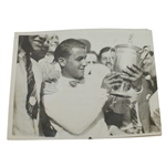 1922 Gene Sarazen with Trophy Wire Photo