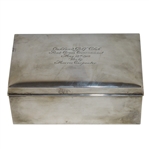 1918 Oakland GC Red Cross Tournament Tiffany Sterling Box Won by Morris Carpenter