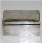 1918 Oakland GC Red Cross Tournament Tiffany Sterling Box Won by Morris Carpenter