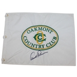 Arnold Palmer Signed Oakmont Country Club Embroidered Flag JSA ALOA