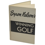 Byron Nelson Signed 1946 Book Byron Nelsons Winning Golf JSA #Q49243