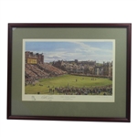 Nick Faldo Signed Open Championship The Final Green Weaver Artist Proof JSA ALOA