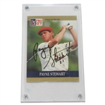 Payne Stewart Signed 1991 Pro-Set Golf Card JSA ALOA