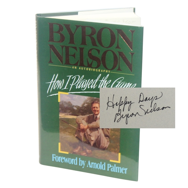 Byron Nelson Signed How I Played the Game Golf Book JSA ALOA