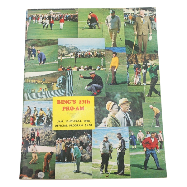 1968 Bing Crosbys 27th Pro-Am Clambake Tournament Program