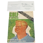 Jack Nicklaus Signed 2000 US Open Scorecard with 1971 Golf in Australia Magazine JSA ALOA