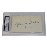 Tommy Armour Signed 3x5 Cut - Slabbed PSA/DNA #83912111