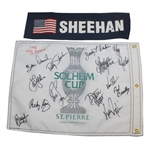 1996 Solheim Cup Course Flown Flag Signed by USA Team w/Patty Sheehan Caddy Plate JSA ALOA