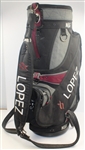 Nancy Lopez's Signed Personal 1997 Tour Golf Bag & Her 1999 Office Depot Money Clip