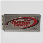 Nancy Lopez's Signed Personal 1997 Tour Golf Bag & Her 1999 Office Depot Money Clip