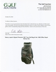 Nancy Lopez's Signed Personal 1997 Tour Golf Bag & Her 1999 Office Depot Money Clip