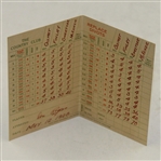 The Country Club Brookline May 12, 1928 Ouimet, Finaly, Sweetser, & MacKenzie Display Scorecard