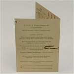 The Country Club Brookline May 12, 1928 Ouimet, Finaly, Sweetser, & MacKenzie Display Scorecard