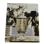 1924 US Open Original Wire Photo - Trophy