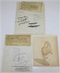 Francis Ouimet, George Dunlap, & Lawson Little Original US Amateur Trophy Press Photos