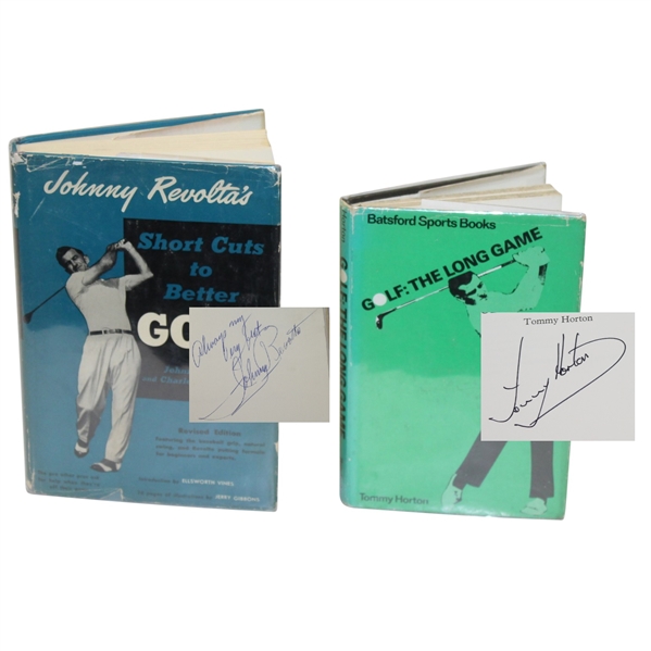 Johnny Revolta & Tommy Horton Signed Golf Books JSA ALOA
