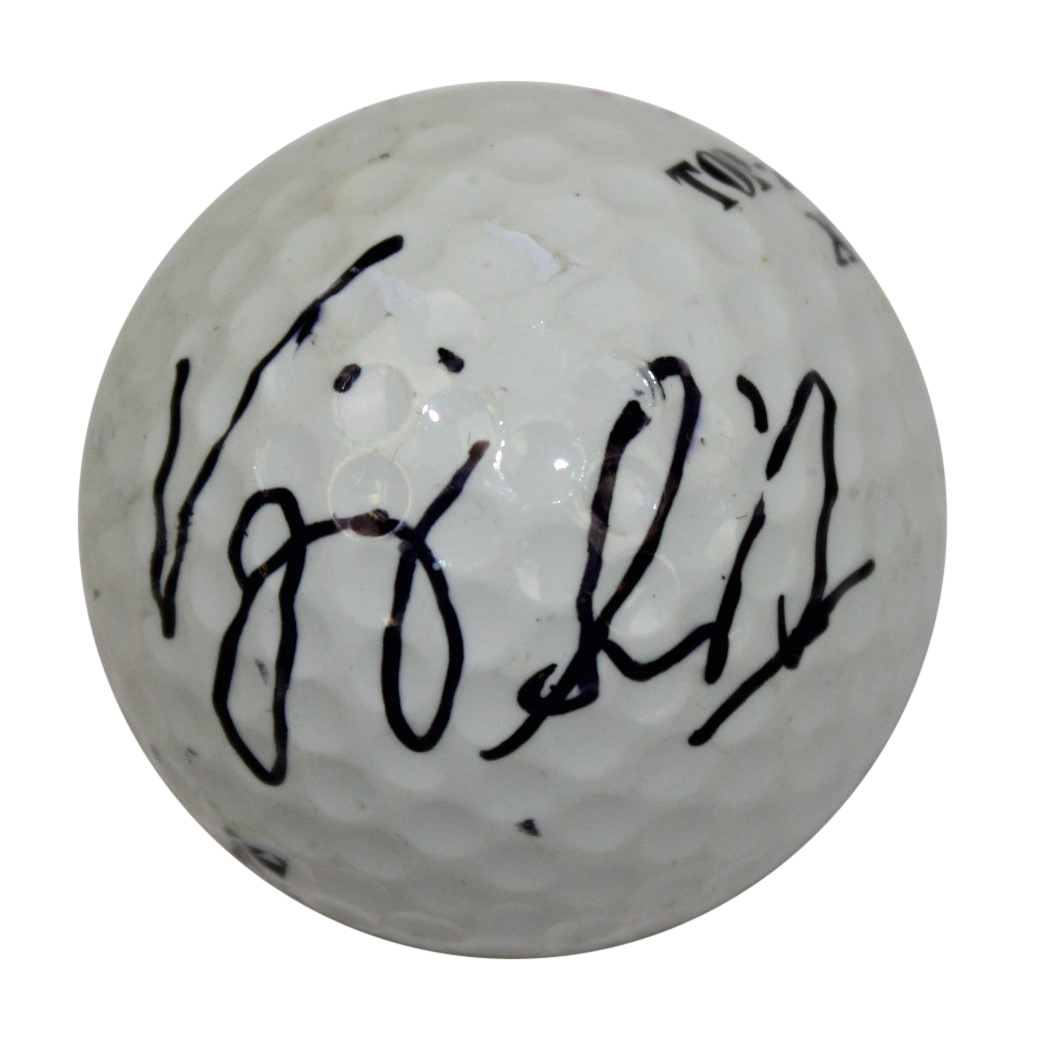 Lot Detail - Vijay Singh Signed Golf Ball - Full Signature JSA ALOA