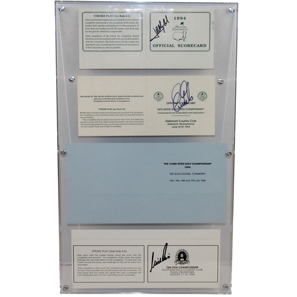 1994 Major Scorecards Signed by Each Winner JSA ALOA