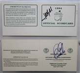 1994 Major Scorecards Signed by Each Winner JSA ALOA