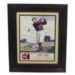 Bobby Jones Reproduction Coca-Cola Advertisement Sign - Framed
