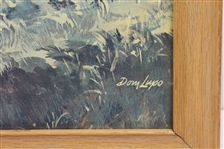 Dom Lupo Wood Framed Art Piece - Hitting Out of Rough