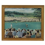 Dom Lupo Wood Framed Art Piece - Putting with Caddy