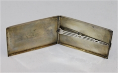 Sterling Silver Golf Themed Cigarette Holder