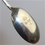Lot of 4 Sterling Spoons with Golf Ball Themed Ends