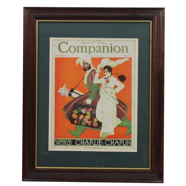 1933 Womens Home Companion Magazine with Charlie Chaplin and Caddy/Clubs