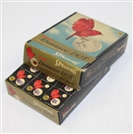 Classic Dozen Spalding 'Distance Dot' Golf Balls in Original Box with Advert Sign
