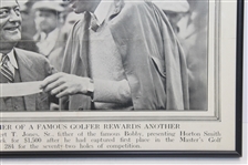 1934 Illustrated Current News - Robert T. Jones Sr. Awards Check to Horton Smith