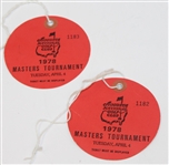 Augusta National Scorecard Package Plus 2 Masters Medals and 4 Masters Practice Rd Tickets