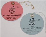 Augusta National Scorecard Package Plus 2 Masters Medals and 4 Masters Practice Rd Tickets