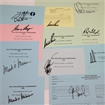 Lot of 11 Signed Open Championship Scorecards by Winners JSA ALOA