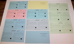 Lot of 11 Signed Open Championship Scorecards by Winners JSA ALOA