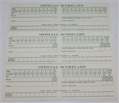 1983, 1987, & 1988 Masters Tournament Official Scorecards