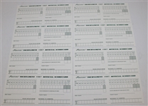 Lot of Eight 1997 Masters Tournament Official Scorecards with Original Envelope 