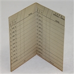 1934 US Amateur Championship at Brookline Official Scorecard