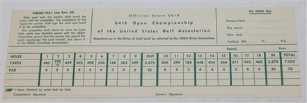 Ken Venturi Signed 1964 US Open at Congressional Official Scorecard JSA ALOA