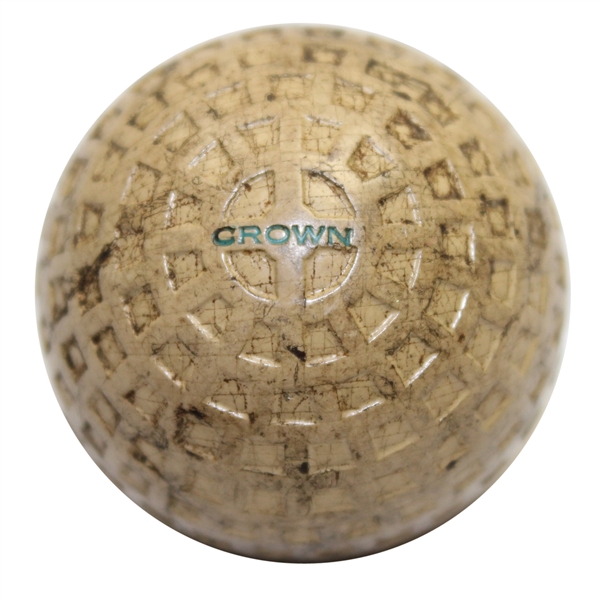 Vintage Crown Mesh Pattern Golf Ball