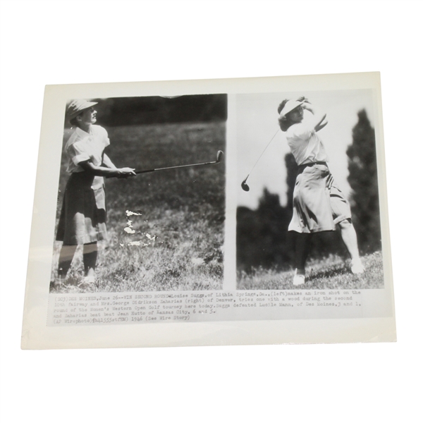 Wire Photo of Louise Suggs and Babe Zaharias - June 28, 1946