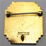 1935 ICGA Intercollegiate Golf Champ. Contestant Badge - Ed White Winner@ Congressional CC