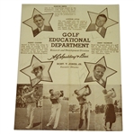 Circa 1937 Multi-Signed A.G. Spalding Pamphlet - Smith, Cooper, Thomson, & Little JSA ALOA