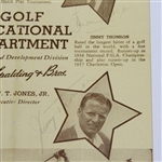 Circa 1937 Multi-Signed A.G. Spalding Pamphlet - Smith, Cooper, Thomson, & Little JSA ALOA