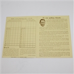 Circa 1937 Multi-Signed A.G. Spalding Pamphlet - Smith, Cooper, Thomson, & Little JSA ALOA