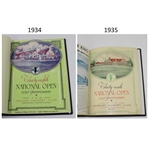 1934 & 1935 US Open Programs - Merion & Oakmont - Bound by W. Albert Heizmann Jr.
