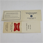 Lot of Three 1955 Items - Womens Amateur Program and Two Scorecards