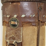Vintage Par Bag Stovepipe Leather & Canvas Golf Bag - Atlantic Products Corp