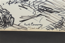 Fred Conway Original Marker Sketch of Sam Snead - Signed by Conway - JOHN ROTH COLLECTION