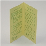 1964 Masters Tournament Original Ticket Brochure for Prospective Patrons
